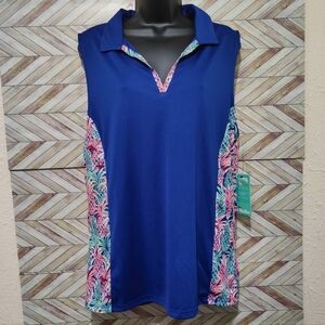 18 Birdies Polo Sleeveless Top - Golf